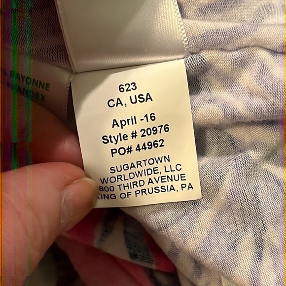 Lilly Pulitzer Kaliko Caftan Knit Top Floral Colorful Beach  Size XXS/XS 20976 - Picture 9 of 9